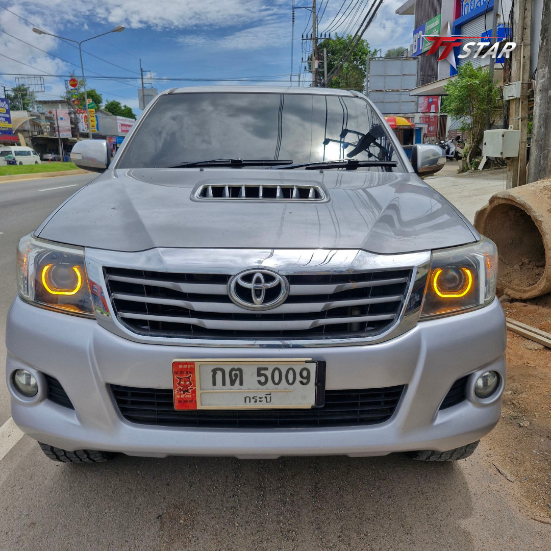 รีวิว อัพเกรดไฟหน้ารถยนต์ TOYOTA เมืองประดับยนต์ กระบี่