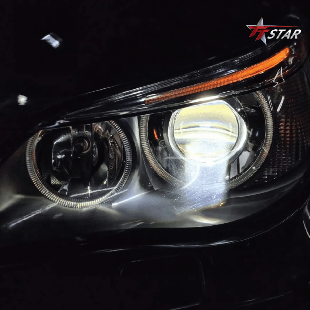 รีวิว อัพเกรดไฟหน้ารถยนต์ BMW OVERZONE AUTOCAR ลาดกระบัง