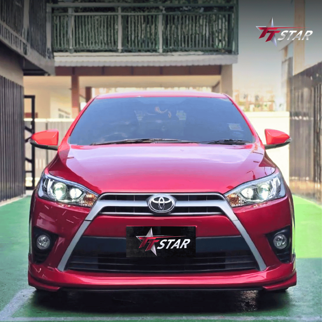 รีวิว อัพเกรดไฟหน้ารถยนต์ TOYOTA-YARIS OVERZONE AUTOCAR ลาดกระบัง