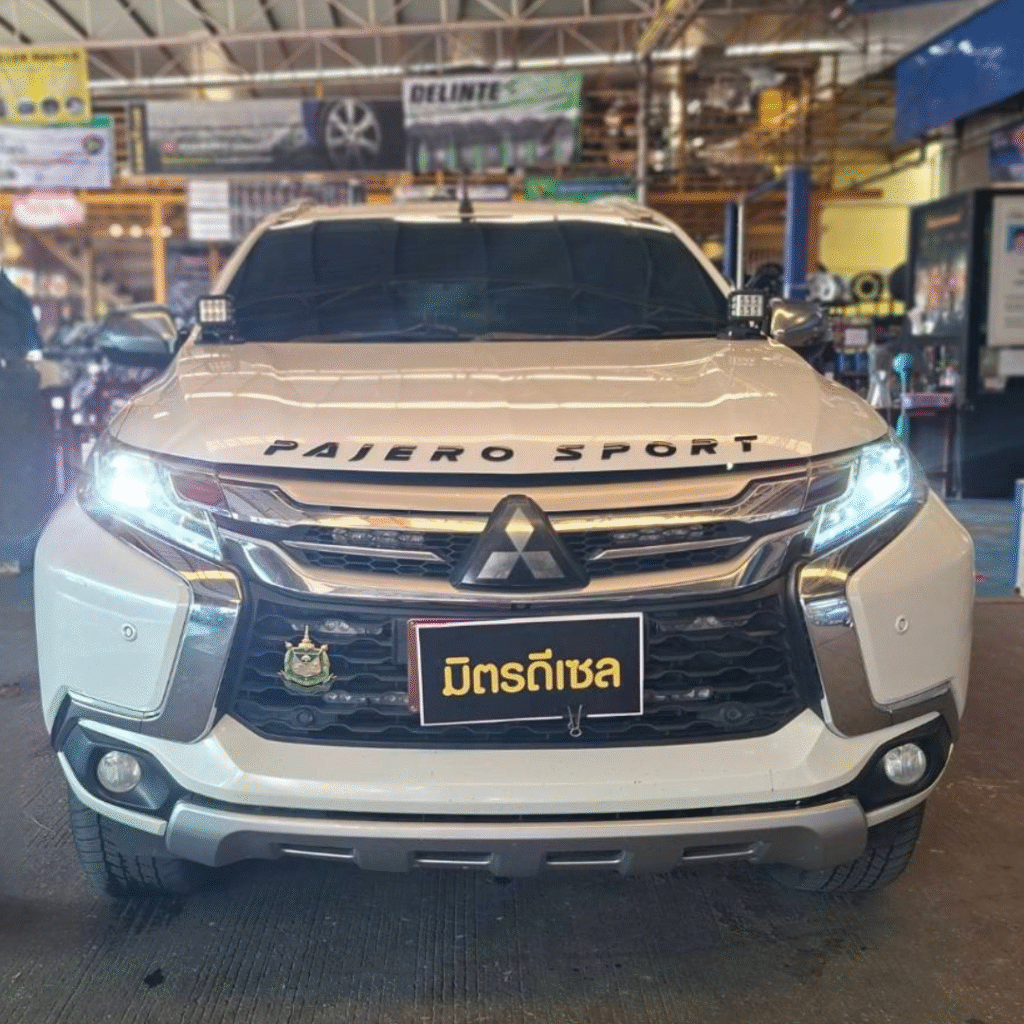รีวิว ติดตั้งไฟหน้ารถ MITSUBISHI PAJERO มิตรดีเซล กำแพงเพชร