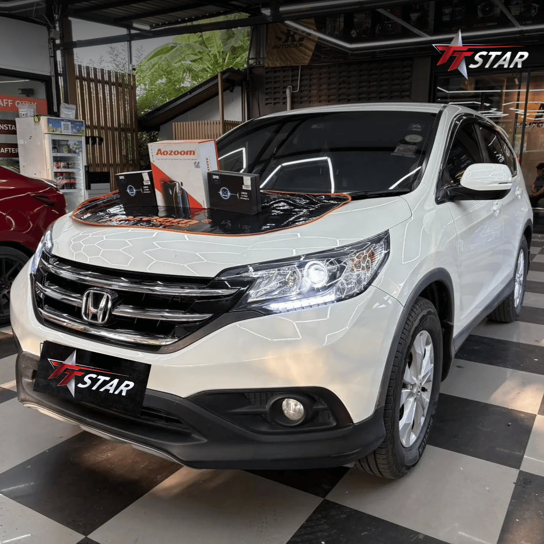 รีวิว อัพเกรดไฟหน้ารถยนต์ HONDA SR AUTO CAR เลียบด่วนรามอินทรา
