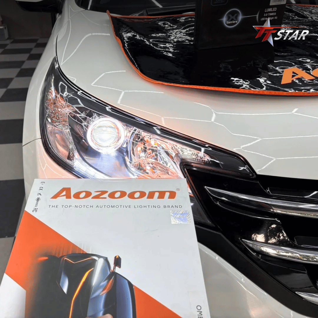 รีวิว อัพเกรดไฟหน้ารถยนต์ HONDA SR AUTO CAR เลียบด่วนรามอินทรา