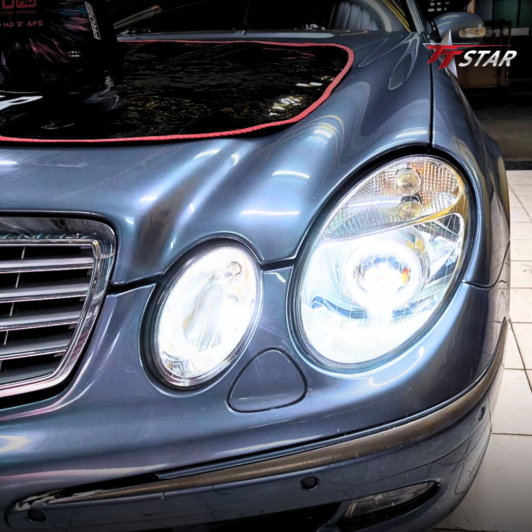 203_Benz W211 ติดตั้ง ProHD AFS + หน้าเลนส์_TT AUTO XENON พระราม 9_2_20251007 (4)
