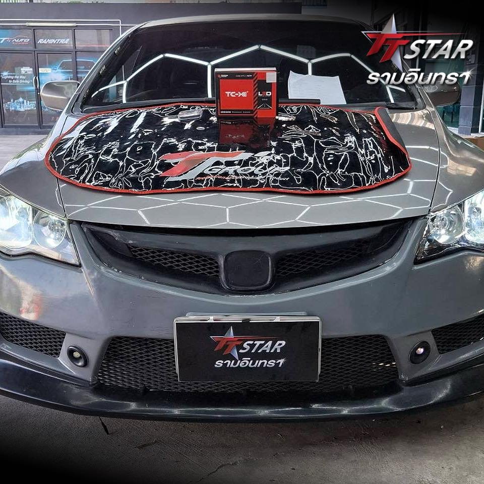 รีวิว อัพเกรดไฟหน้ารถยนต์ HONDA CIVIC FD TT AUTO XENON รามอินทรา
