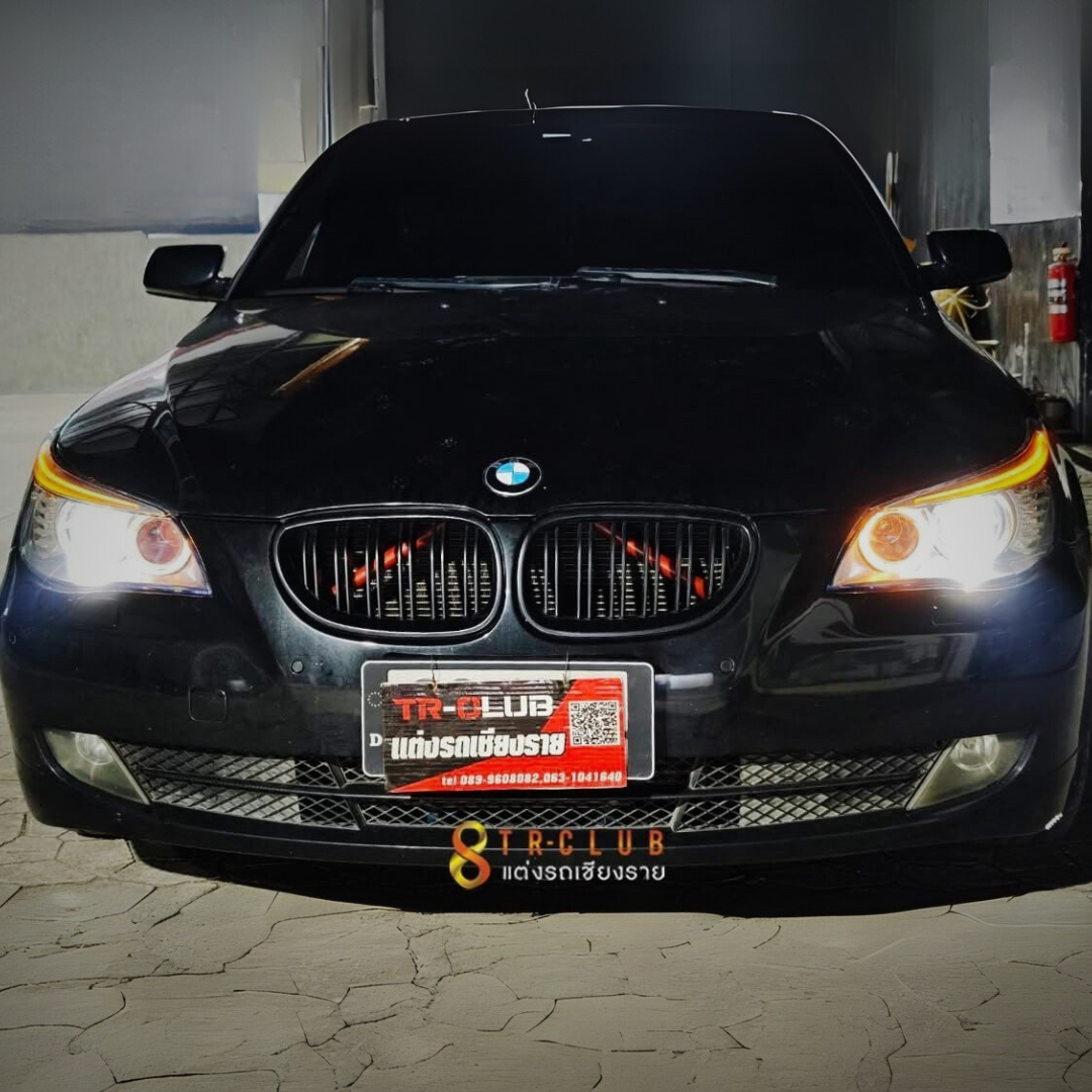 รีวิว ติดตั้งไฟหน้ารถยนต์ BMW 520D TR Club เชียงราย