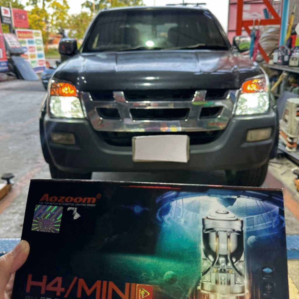 ISUZU DMAX 15_456 เจริญยนต์ อัพเกรดไฟหน้ารถยนต์ จังหวัดเพชรบูรณ์