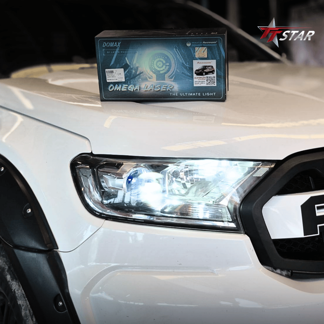 รีวิว อัพเกรดไฟหน้ารถยนต์ FORD มิตรดีเซล กำแพงเพชร