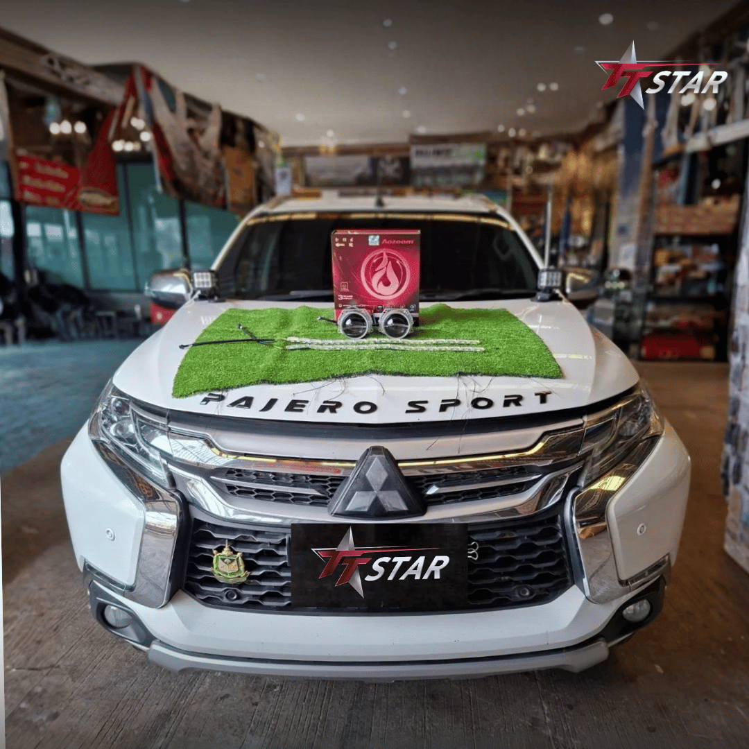 รีวิว ติดตั้งไฟหน้ารถ MITSUBISHI PAJERO มิตรดีเซล กำแพงเพชร