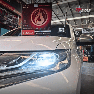 รีวิว ติดตั้งไฟหน้ารถ MITSUBISHI PAJERO มิตรดีเซล กำแพงเพชร