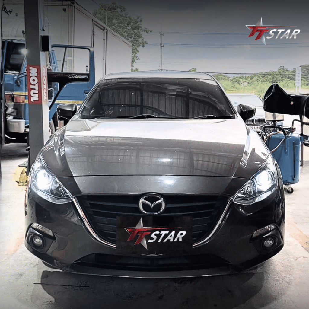 รีวิว อัพเกรดไฟหน้ารถยนต์ MAZDA 3P AUTOPARTS เพชรบูรณ์