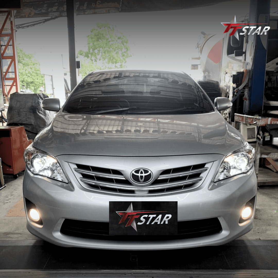 รีวิว อัพเกรดไฟหน้ารถยนต์ TOYOTA COROLLA ALTIS 3P AUTOPARTS เพชรบูรณ์