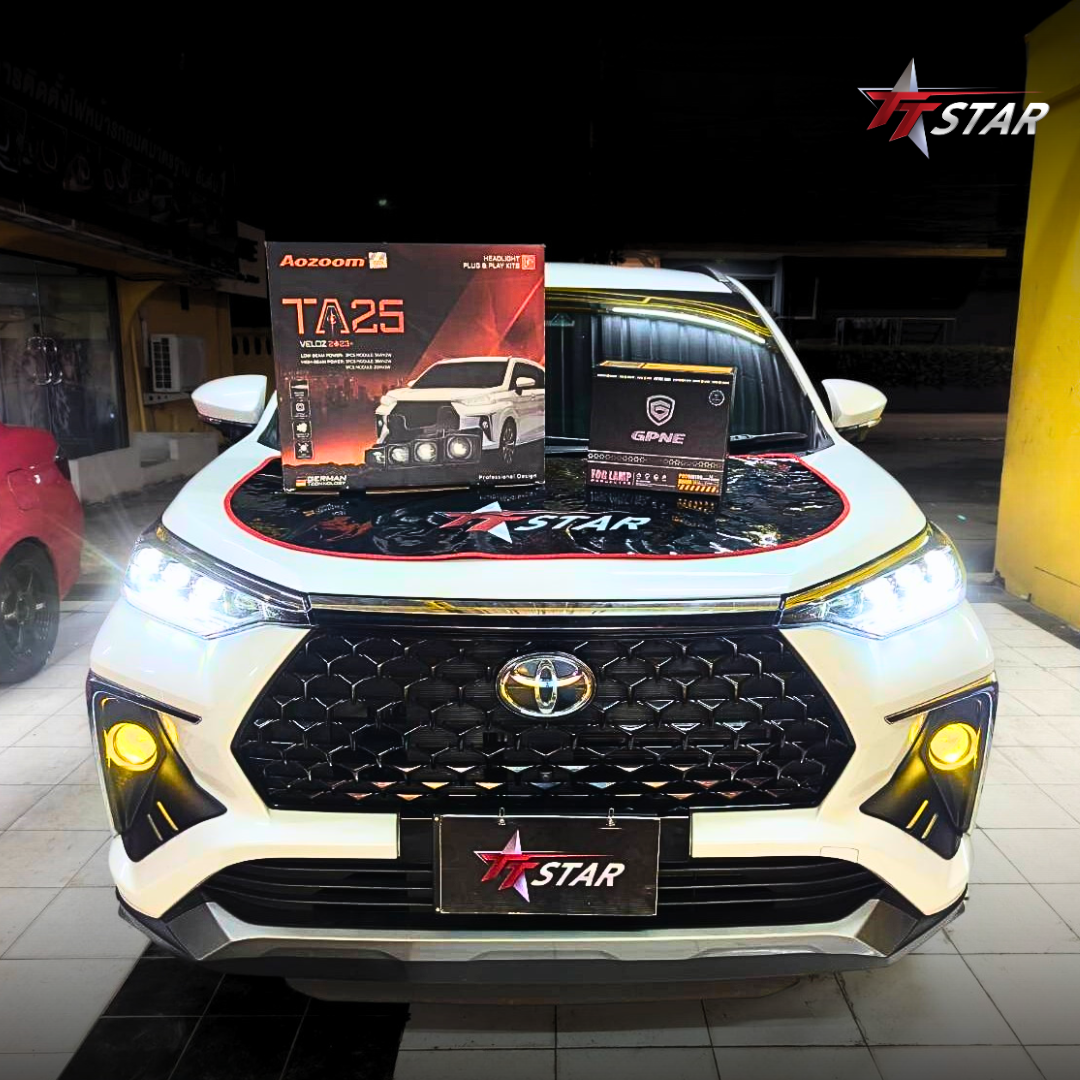Toyota Veloz ติดตั้ง Aozoom TA25 Veloz + ตัดหมอก GPNE 3 Color - GPNE GP70_TT AUTO XENON พระราม 9_1_20251007 (5)