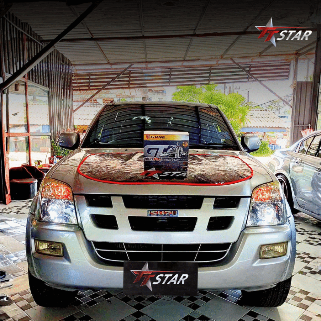 รีวิว อัพเกรดไฟหน้ารถยนต์ ISUZU หิวแสง Car lighting นครศรีธรรมราช