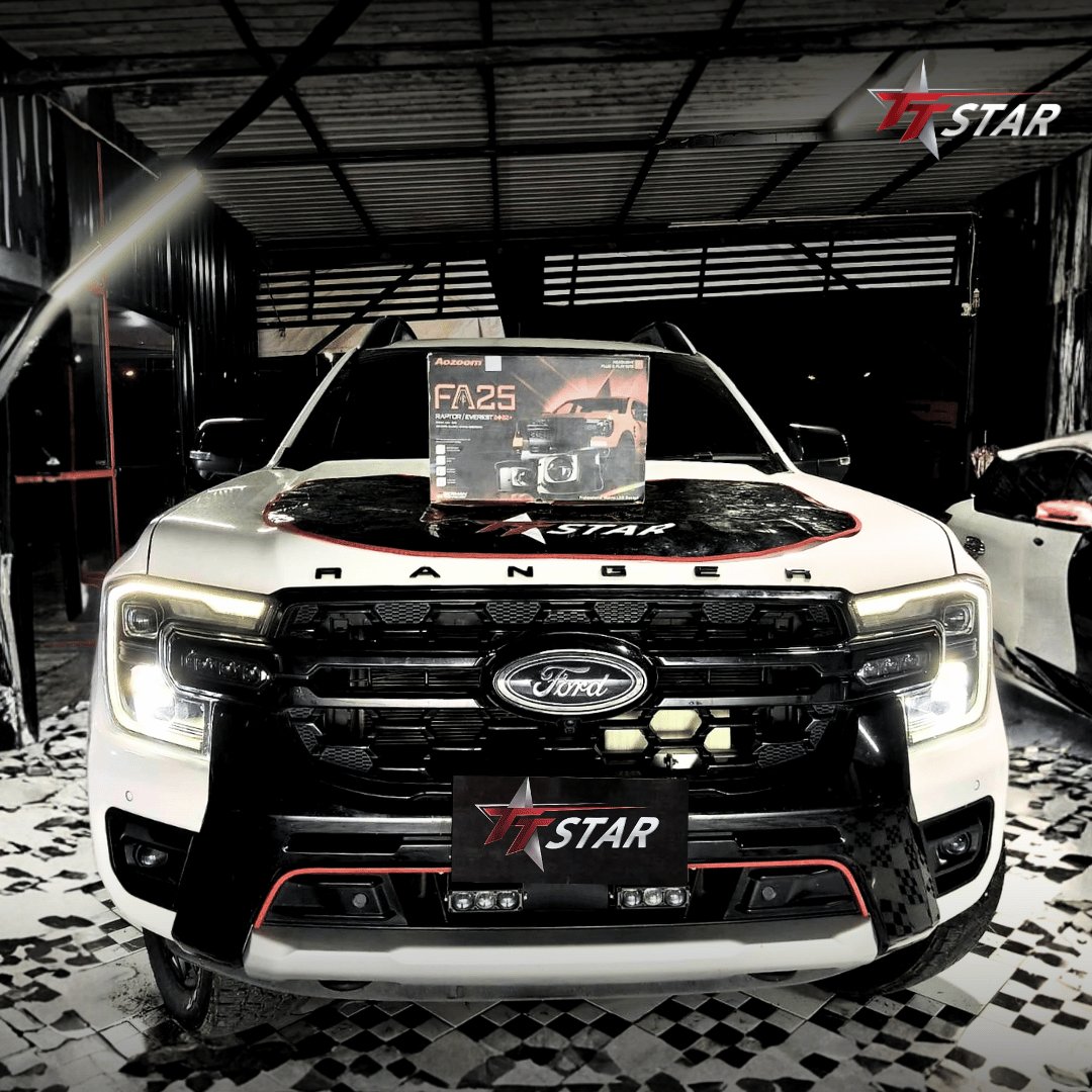 รีวิว อัพเกรดไฟหน้ารถยนต์ FORD EVEREST หิวแสง Car lighting นครศรีธรรมราช