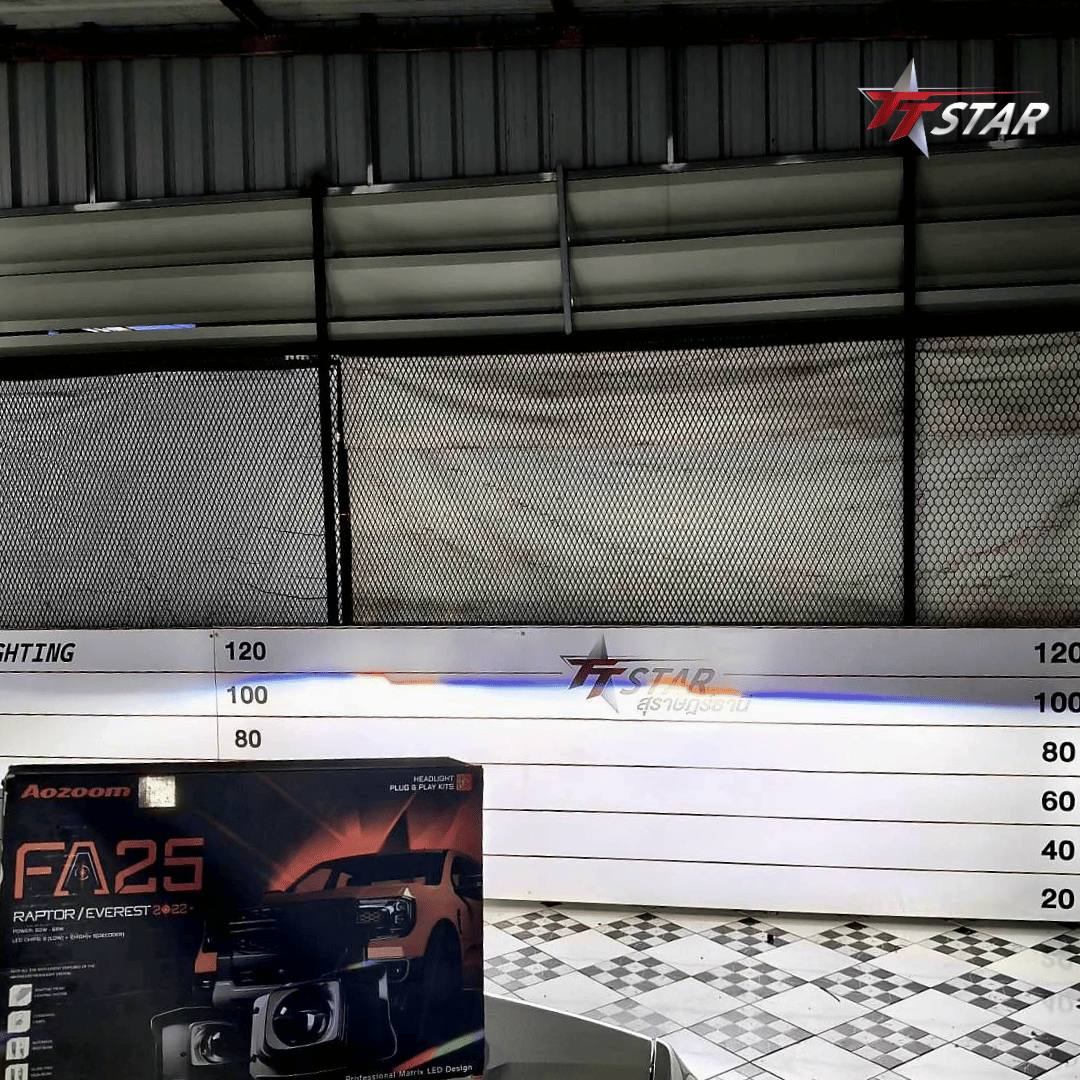 รีวิว อัพเกรดไฟหน้ารถยนต์ FORD EVEREST หิวแสง Car lighting นครศรีธรรมราช