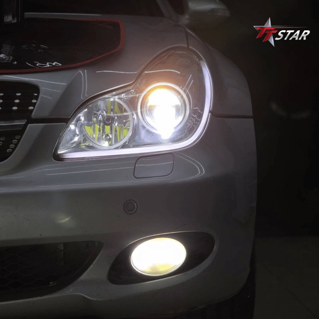 รีวิว อัพเกรดไฟหน้ารถยนต์ BENZ ยานยนต์ออโต้ซาวด์ ชัยภูมิ