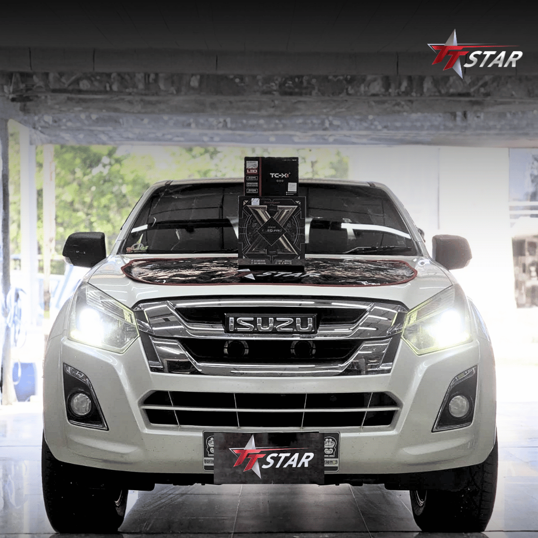 รีวิว อัพเกรดไฟหน้ารถยนต์ ISUZU ยานยนต์ออโต้ซาวด์ ชัยภูมิ