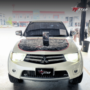 รีวิว ติดตั้ง อัพเกรด อัปเกรดไฟหน้า รถยนต์ MITSUBISHI ไอเดีย แอร์แอนด์ซาวด์
