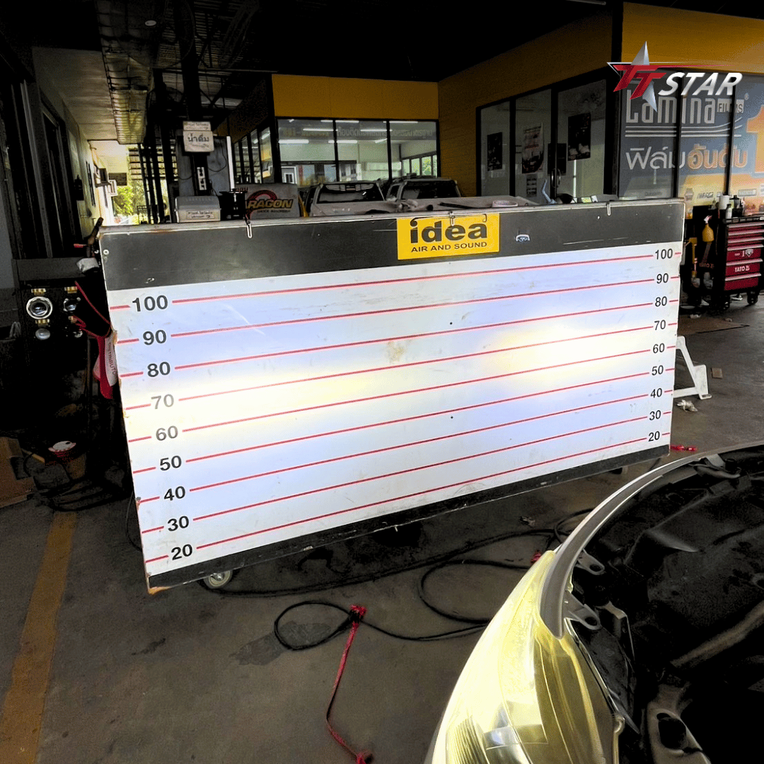 รีวิว ติดตั้ง อัพเกรด อัปเกรดไฟหน้า รถยนต์ MITSUBISHI ไอเดีย แอร์แอนด์ซาวด์