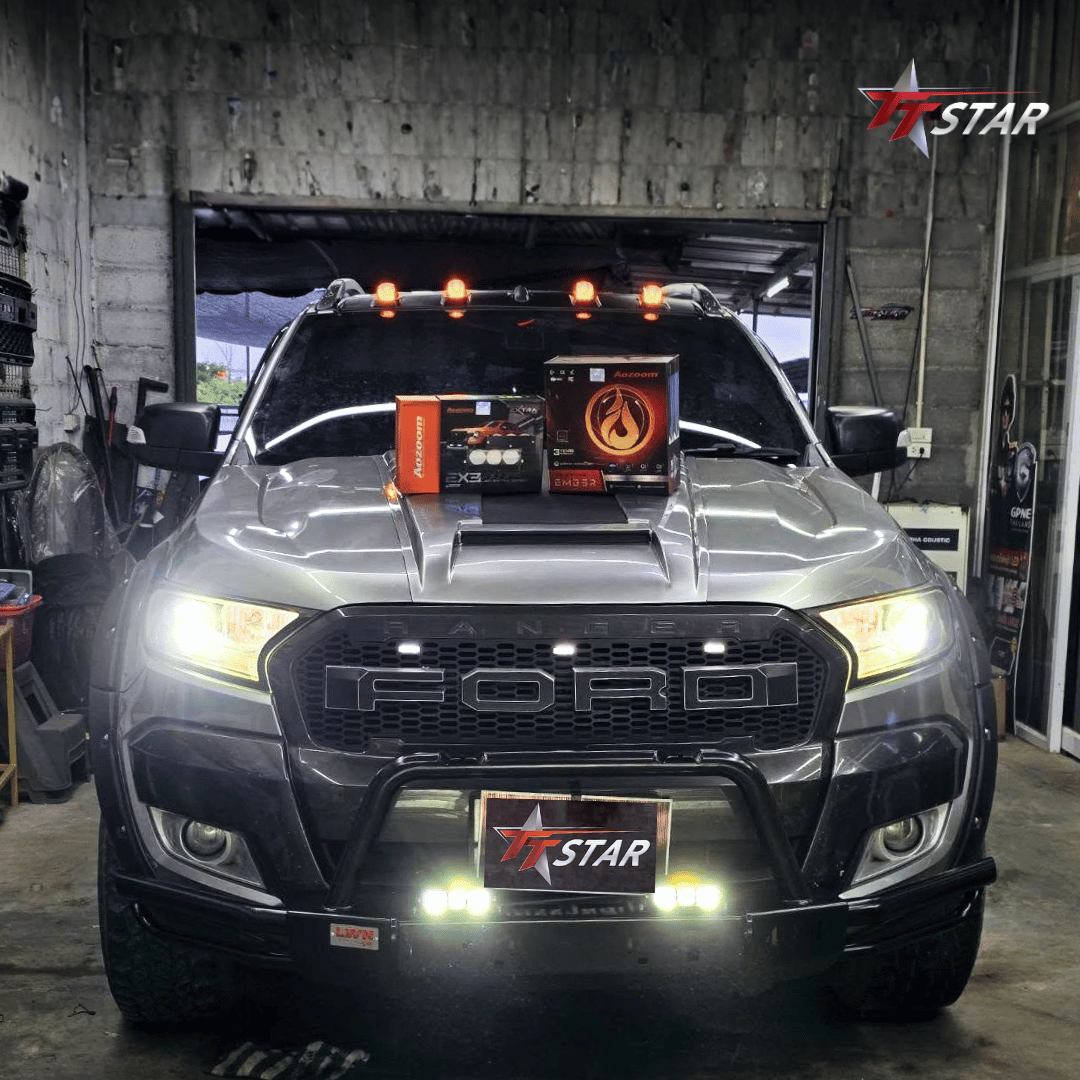 รีวิว อัพเกรดไฟหน้ารถยนต์ FORD K7 ประดับยนต์ นครราชสีมา