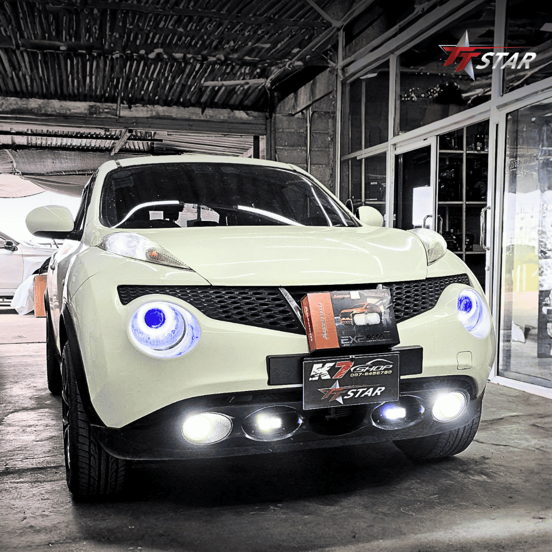 รีวิว อัพเกรดไฟหน้ารถยนต์ NISSAN JUKE K7 ประดับยนต์ นครราชสีมา