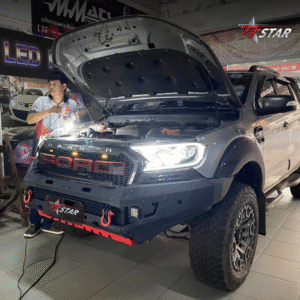 รีวิว อัพเกรดไฟหน้ารถยนต์ FORD ชัชคาร์ ออดิโอ อุดรธานี