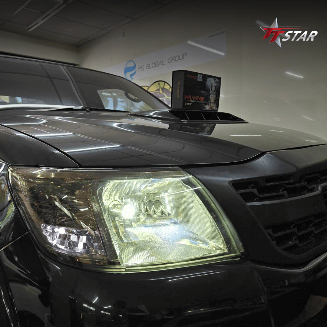 รีวิว อัพเกรดไฟหน้ารถยนต์ TOYOTA Aya Auto Light หัวหิน ประจวบคีรีขันธ์