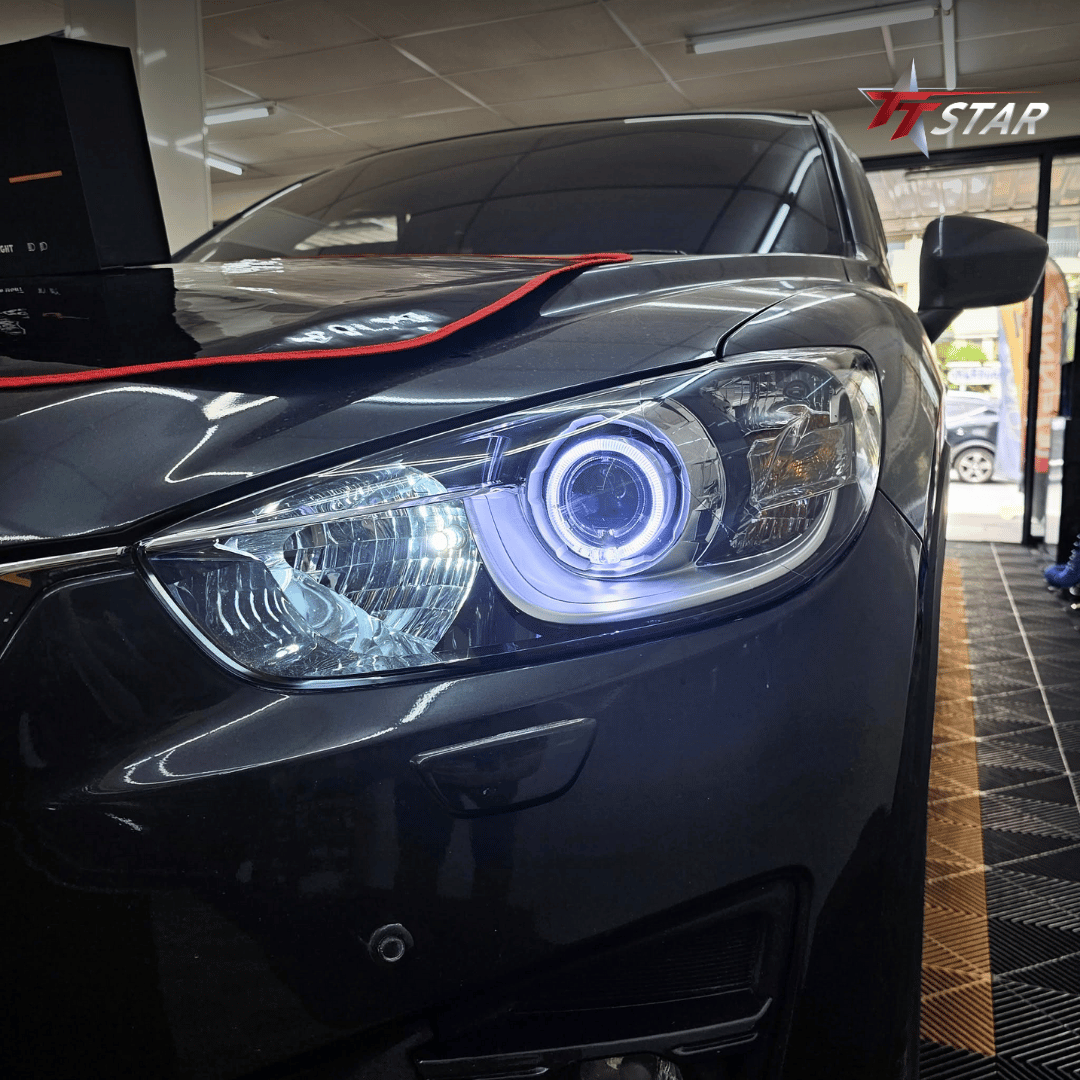 รีวิว อัพเกรดไฟหน้ารถยนต์ MAZDA Aya Auto Light หัวหิน ประจวบคีรีขันธ์