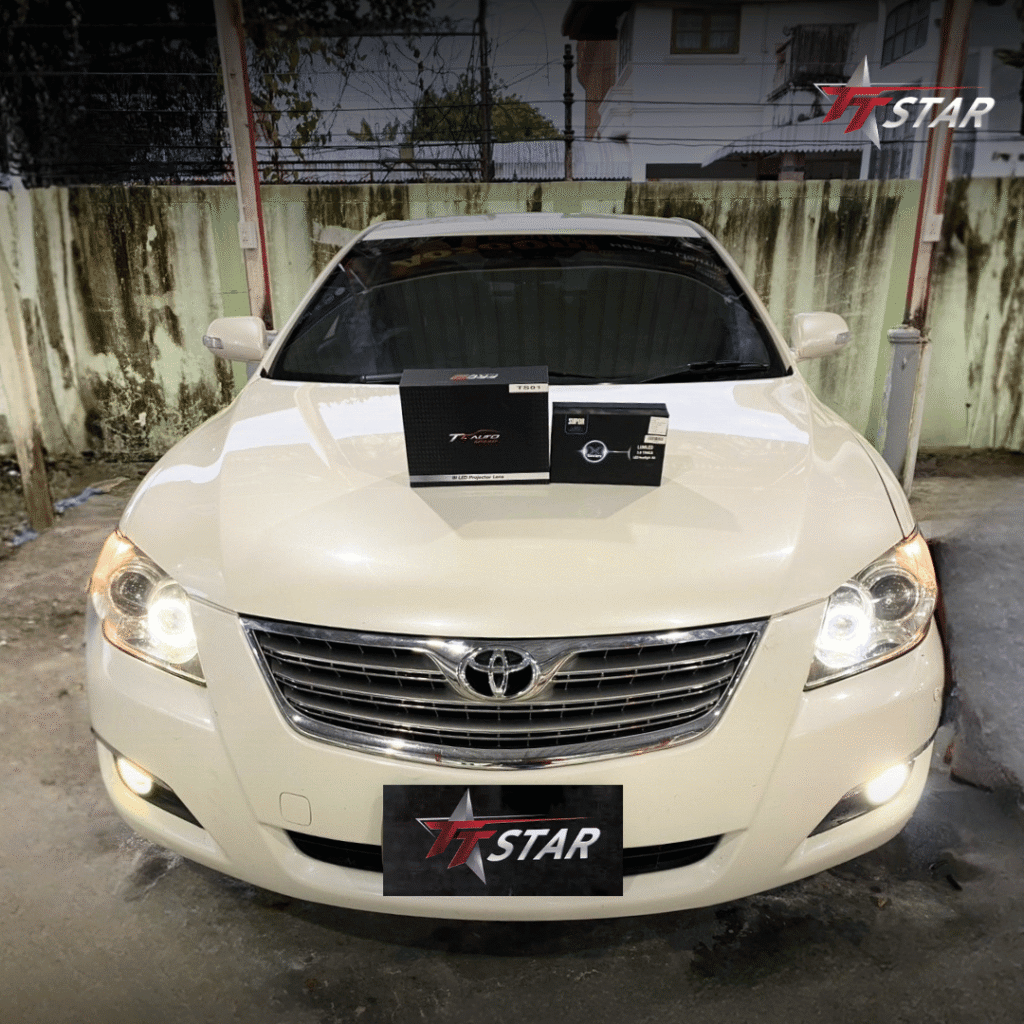 รีวิว อัพเกรดไฟหน้ารถยนต์ TOYOTA เคเคประดับยนต์ ยะลา