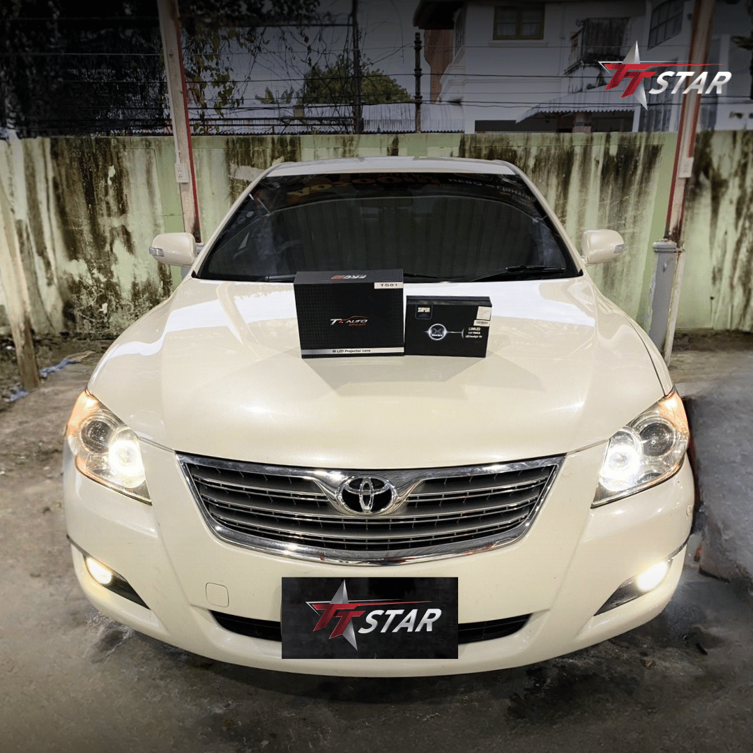 รีวิว อัพเกรดไฟหน้ารถยนต์ TOYOTA เคเคประดับยนต์ ยะลา
