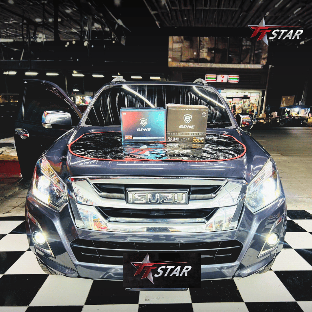 รีวิว อัพเกรดไฟหน้ารถยนต์ ISUZU แจ็ค ออโต้คาร์ หาดใหญ่ สงขลา