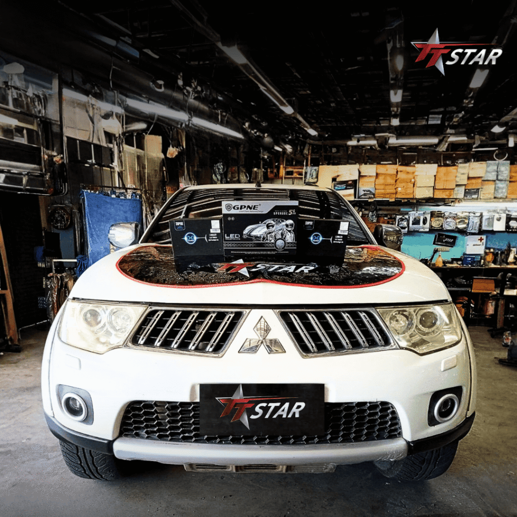 รีวิว อัปเกรด อัพเกรด ไฟหน้า รถยนต์ MITSUBISHI DD Sound & Film ปัตตานี