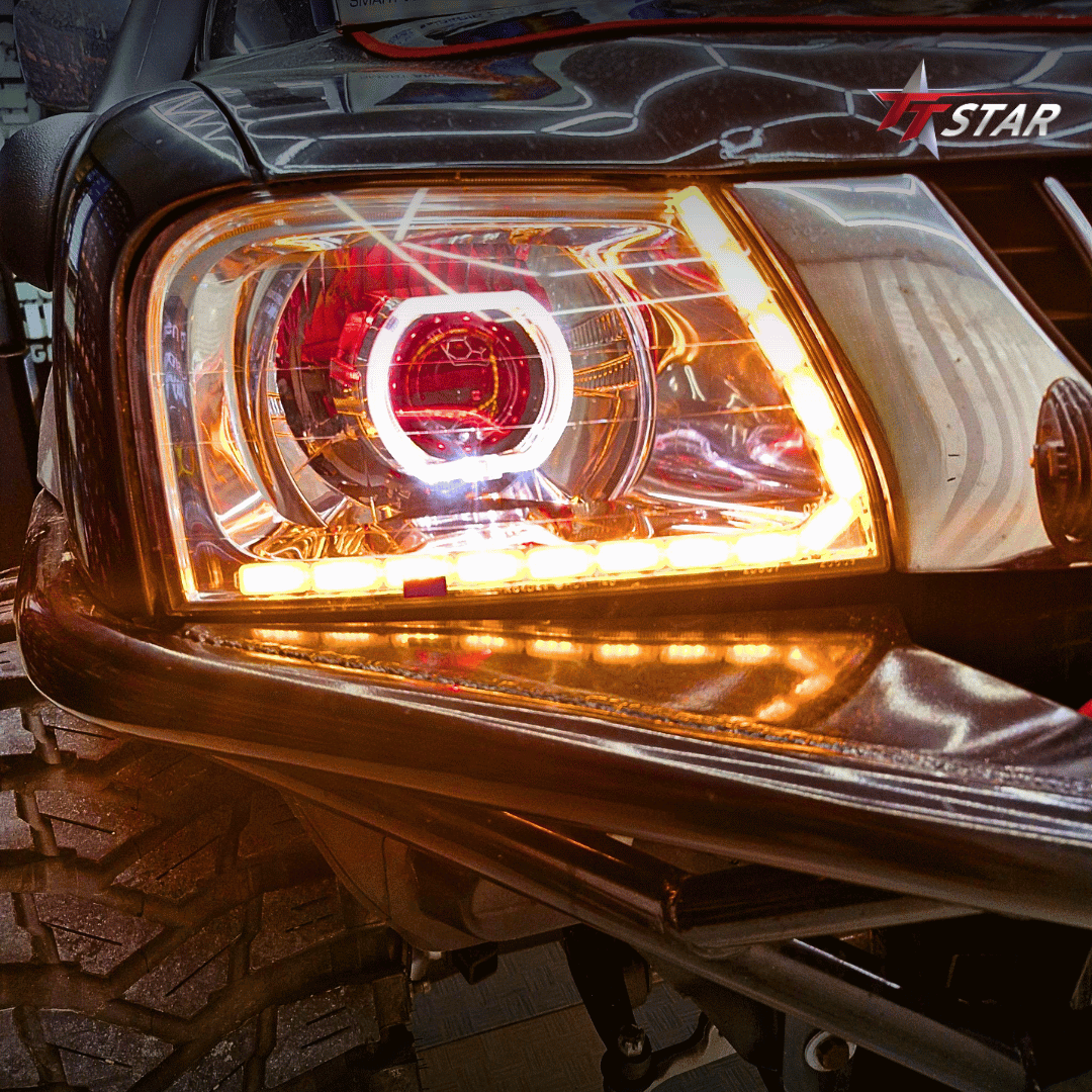 รีวิว อัพเกรดไฟหน้ารถยนต์ MITSUBISHI เมืองประดับยนต์ กระบี่