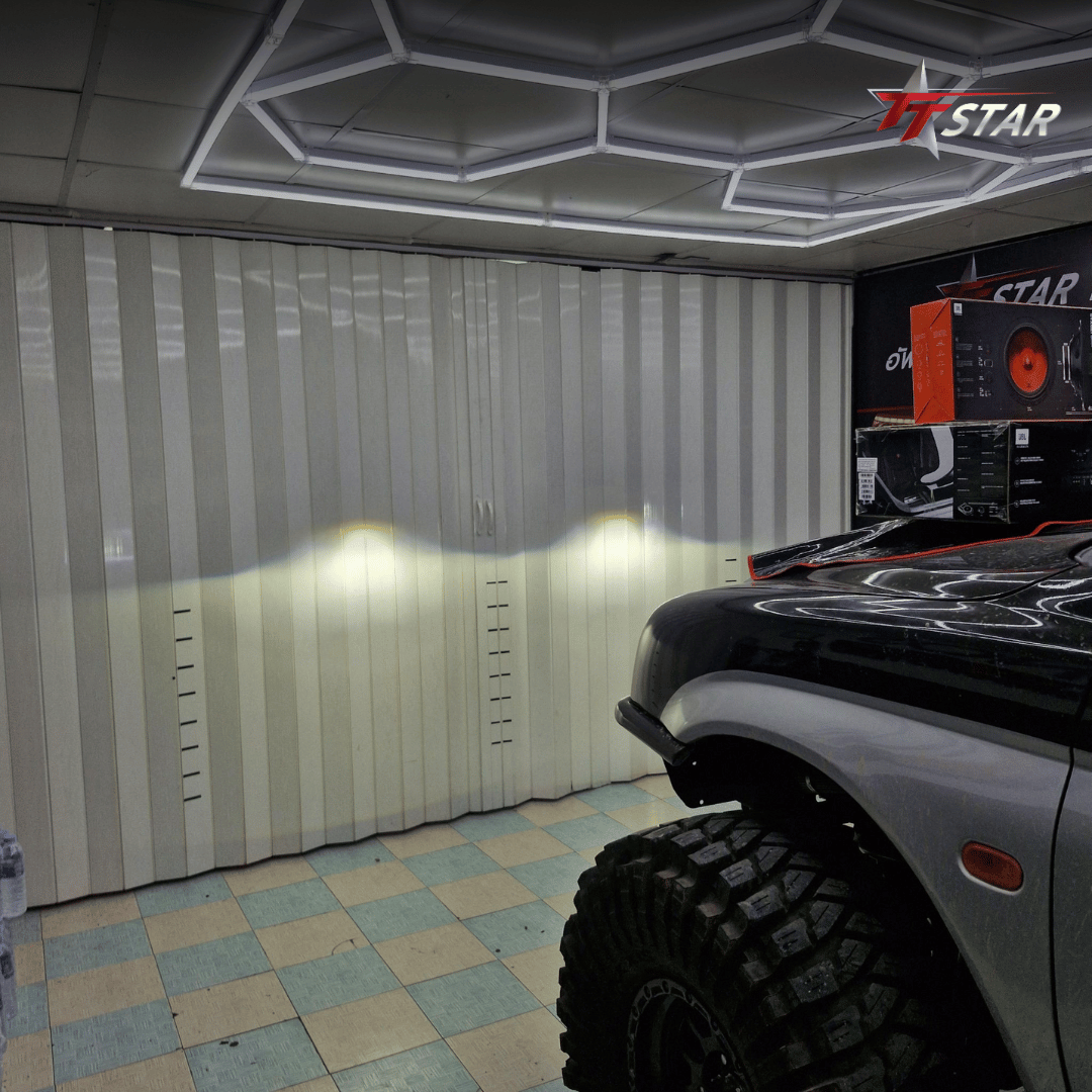 รีวิว อัพเกรดไฟหน้ารถยนต์ MITSUBISHI เมืองประดับยนต์ กระบี่