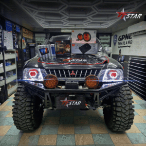 รีวิว อัพเกรดไฟหน้ารถยนต์ MITSUBISHI เมืองประดับยนต์ กระบี่