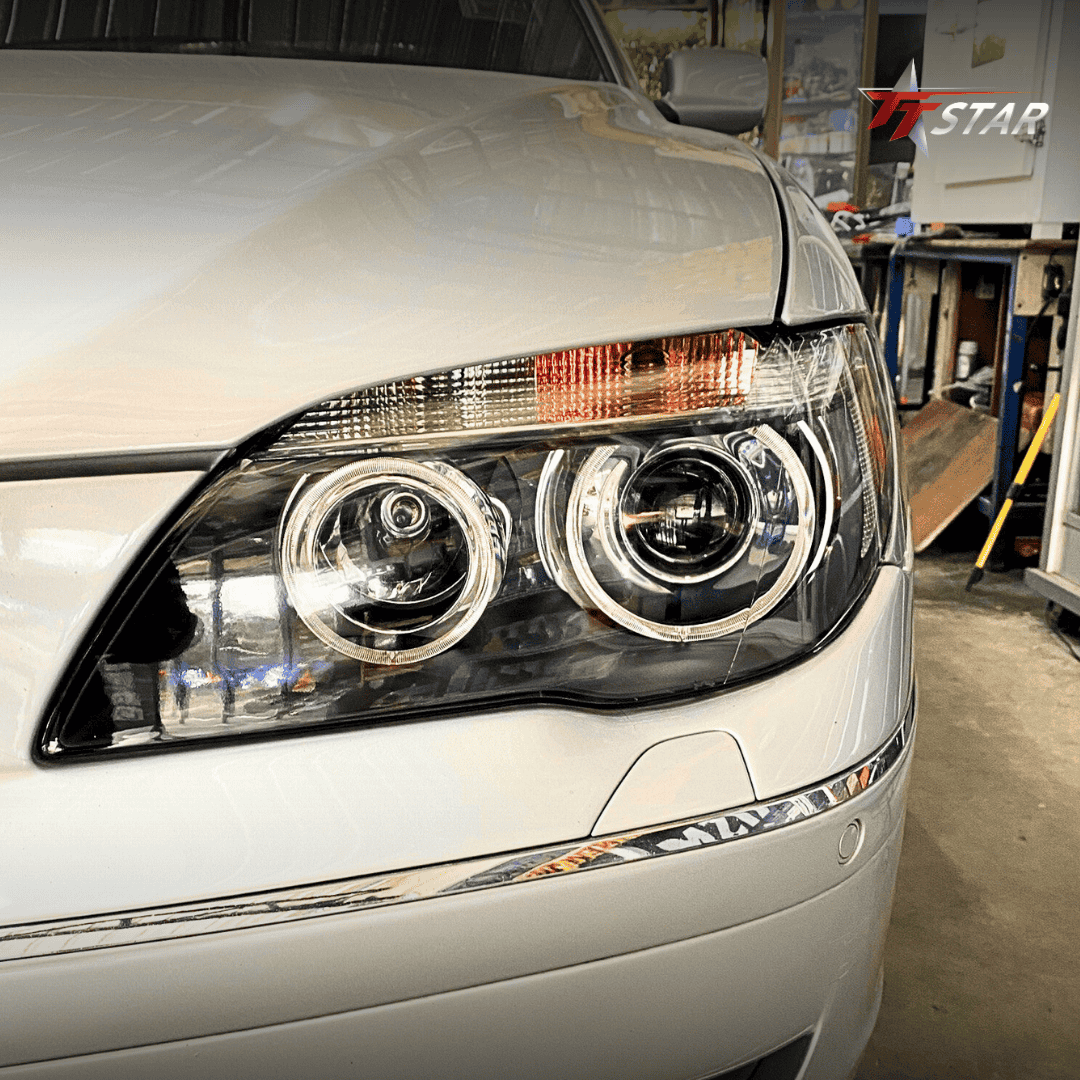 รีวิว อัพเกรดไฟหน้ารถยนต์ BMW 730I DD Sound & Film ปัตตานี