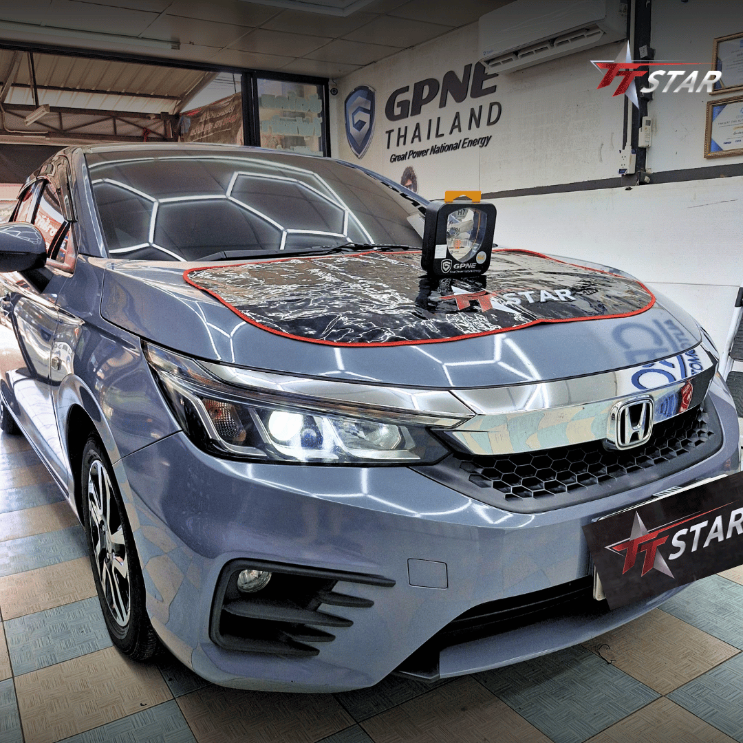 รีวิว อัพเกรดไฟหน้ารถยนต์ HONDA เมืองประดับยนต์ กระบี่