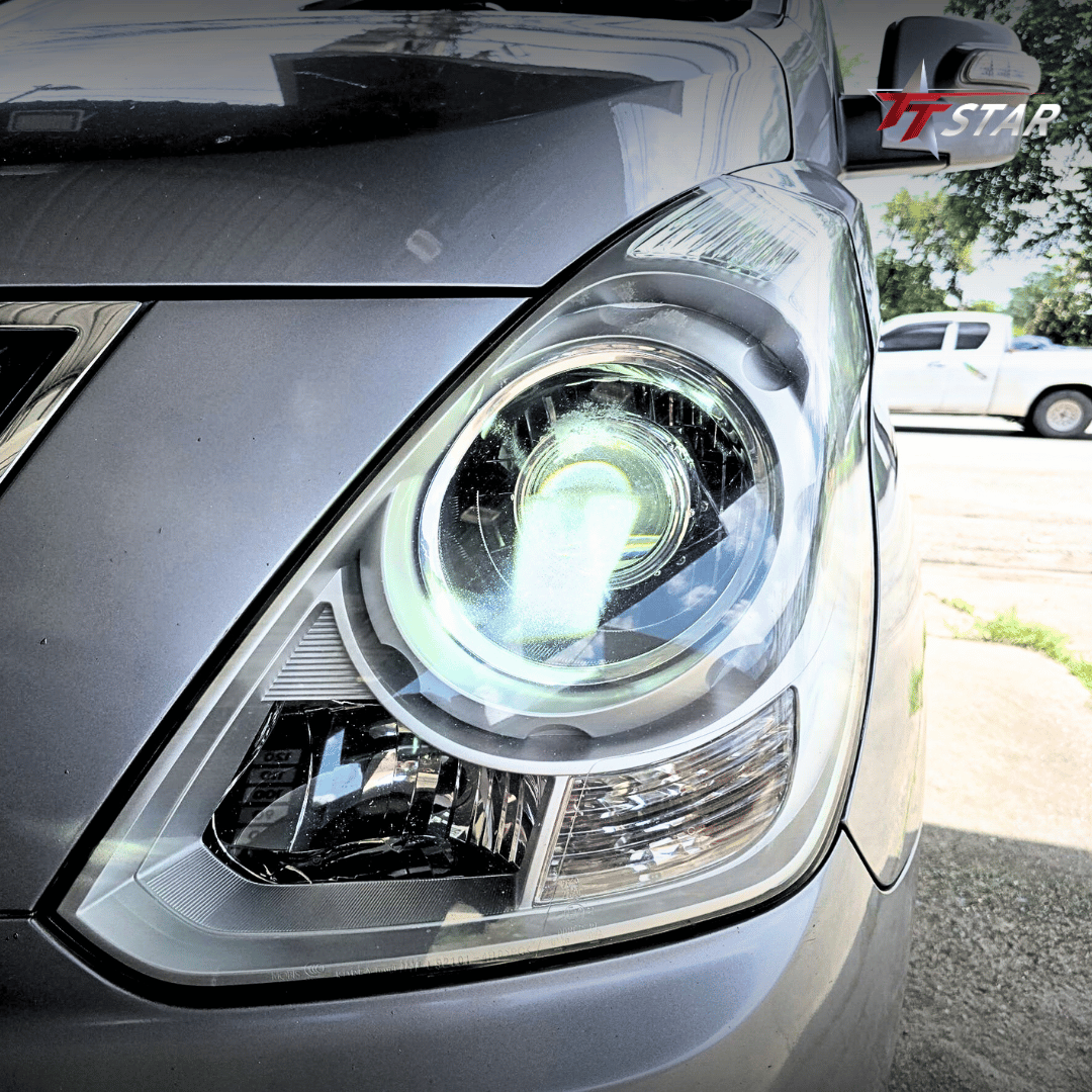 รีวิว อัพเกรดไฟหน้ารถยนต์ HYUNDAI H1 N.A.Auto Light เชียงใหม่