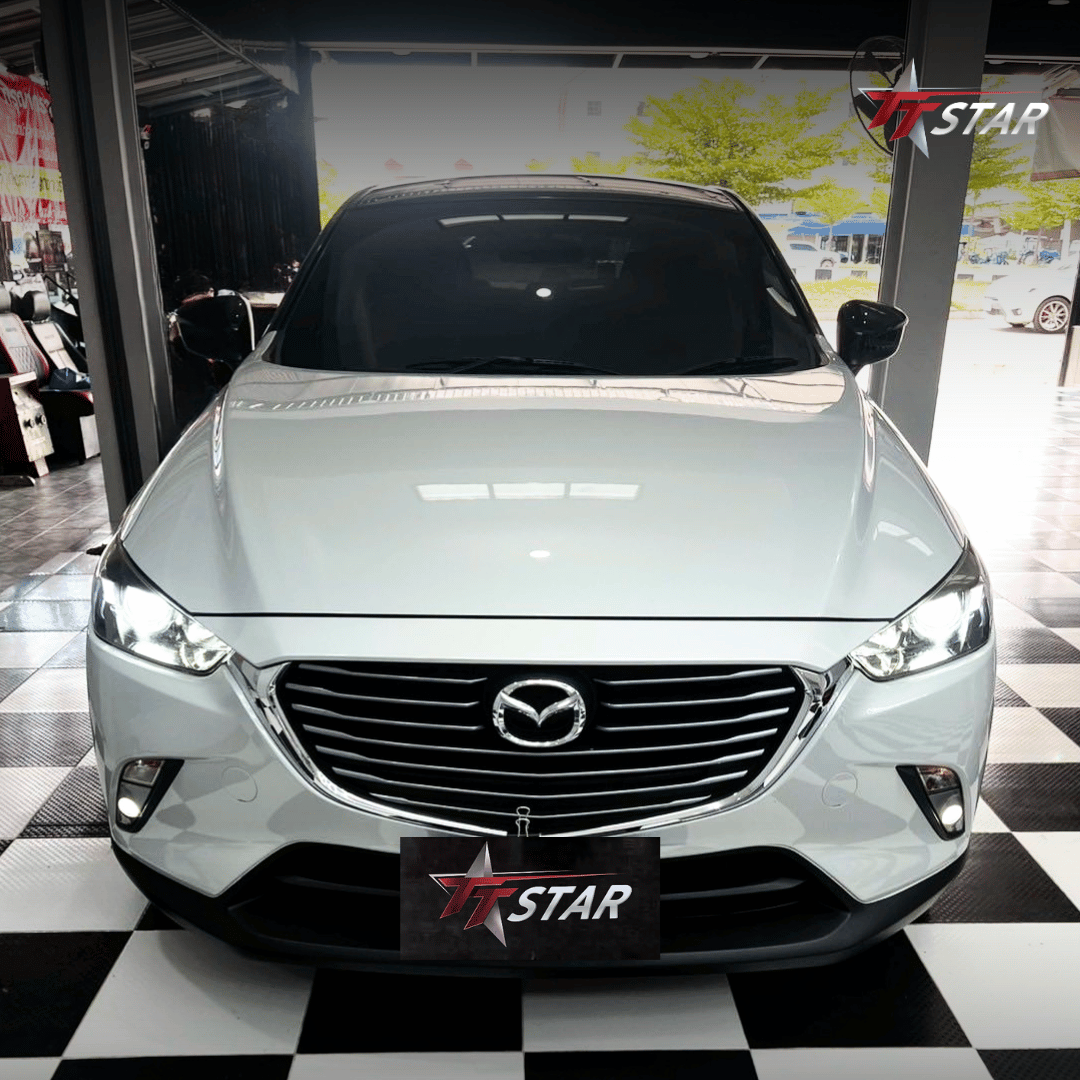 รีวิว อัพเกรดไฟหน้ารถยนต์ MAZDA เจซี คาร์เซอร์วิส พิษณุโลก