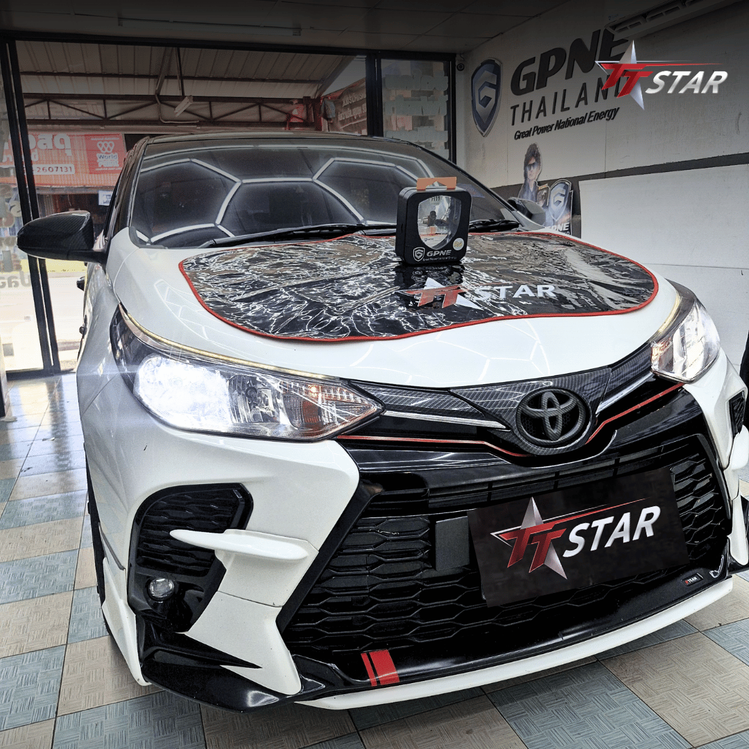 รีวิว อัพเกรดไฟหน้ารถยนต์ TOYOTA เมืองประดับยนต์ กระบี่
