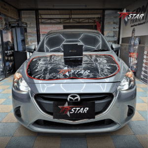 รีวิว อัพเกรดไฟหน้ารถยนต์ MAZDA 2 เมืองประดับยนต์ กระบี่