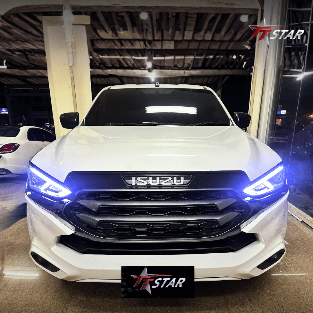 รีวิว อัพเกรดไฟหน้ารถยนต์ ISUZU MU-X POP LED Lighting อยุธยา