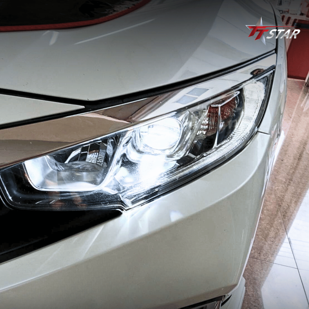 รีวิว อัพเกรดไฟหน้ารถยนต์ HONDA CIVIC POP LED Lighting อยุธยา