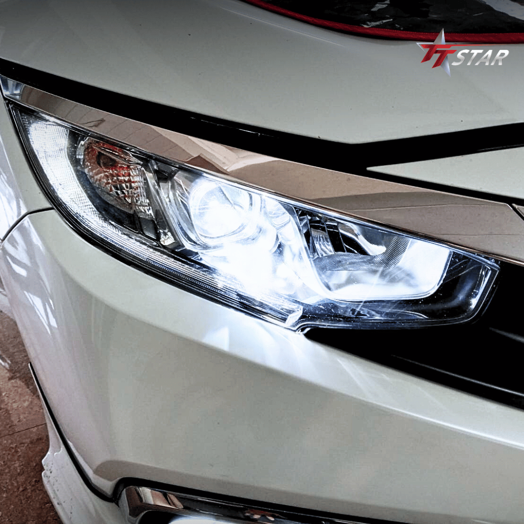 รีวิว อัพเกรดไฟหน้ารถยนต์ HONDA CIVIC POP LED Lighting อยุธยา