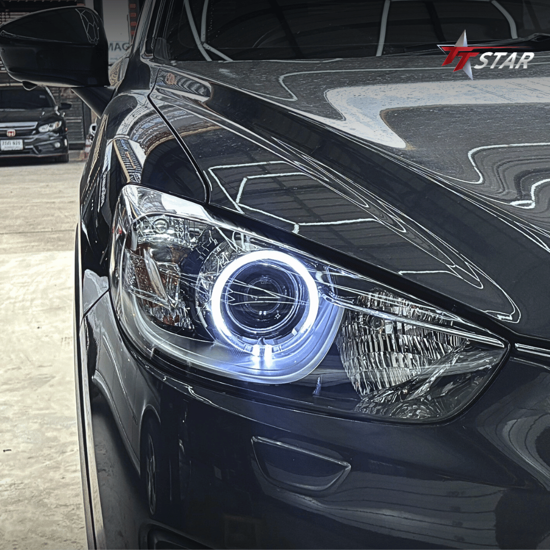 รีวิว อัพเกรดไฟหน้ารถยนต์ MAZDA TT AUTO XENON รังสิต