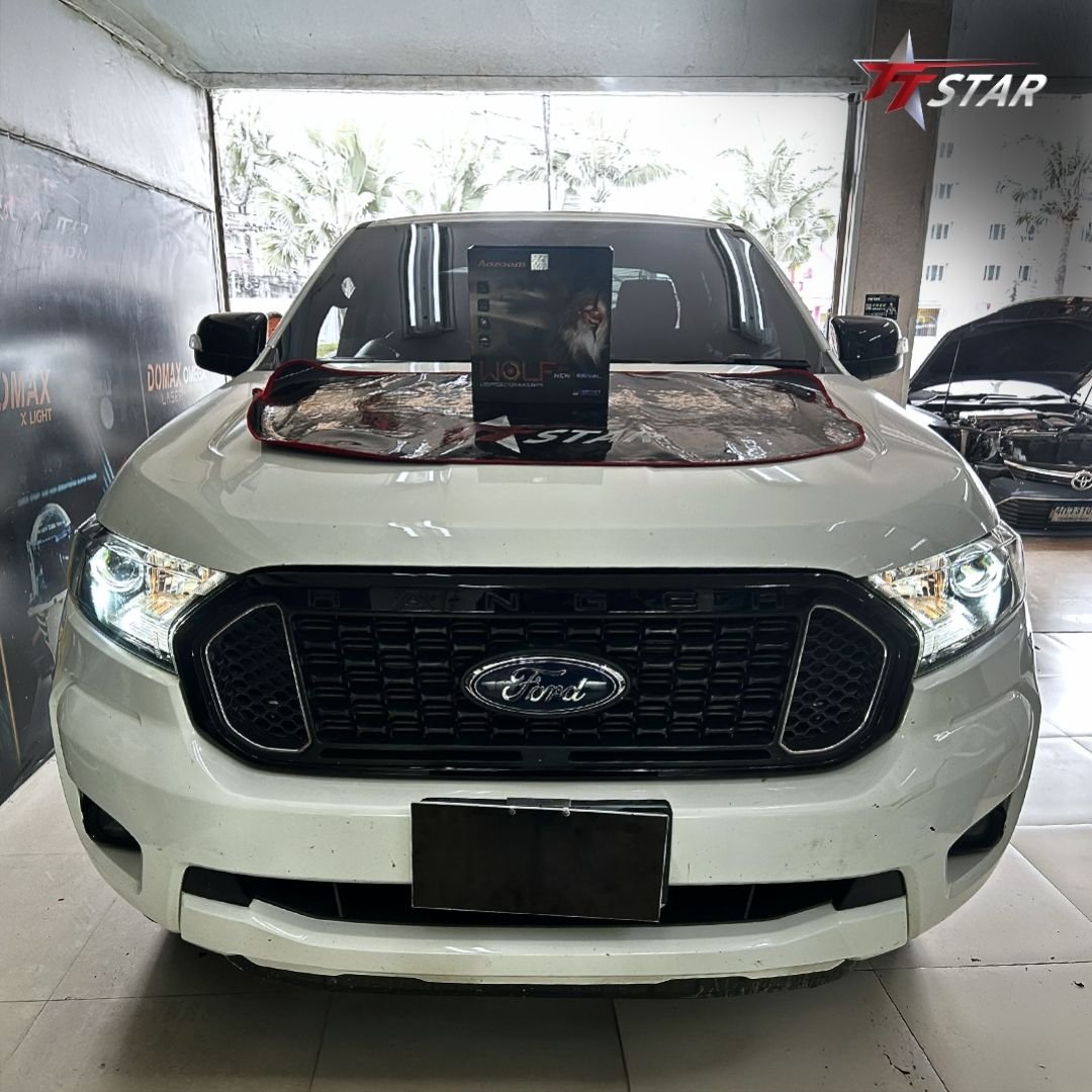 รีวิวติดตั้งไฟหน้ารถยนต์ AOZOOM WOLF กับ รถ FORD Ranger T6 - TT Auto Xenon พัทยา