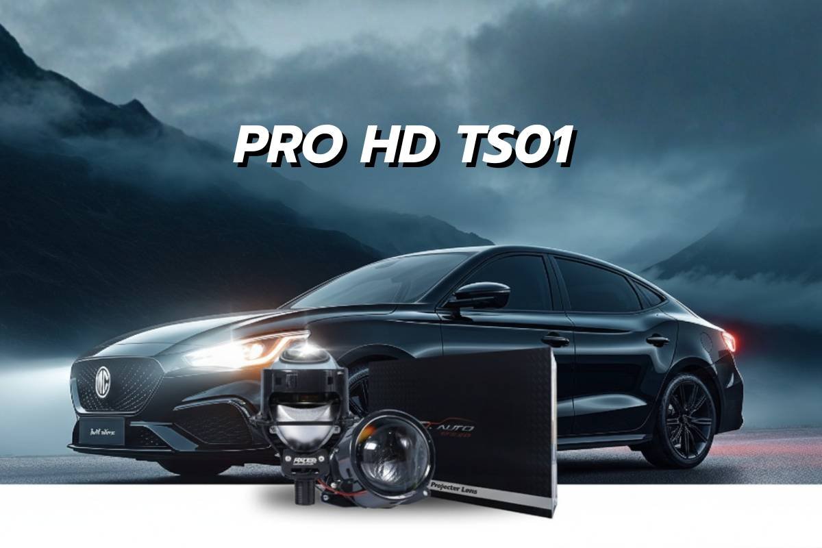 PRO HD TS01 Projector Bi-LED ตัวจบงบประหยัด สว่างคมชัดระดับ HD พร้อมเปลี่ยนโลกการขับขี่