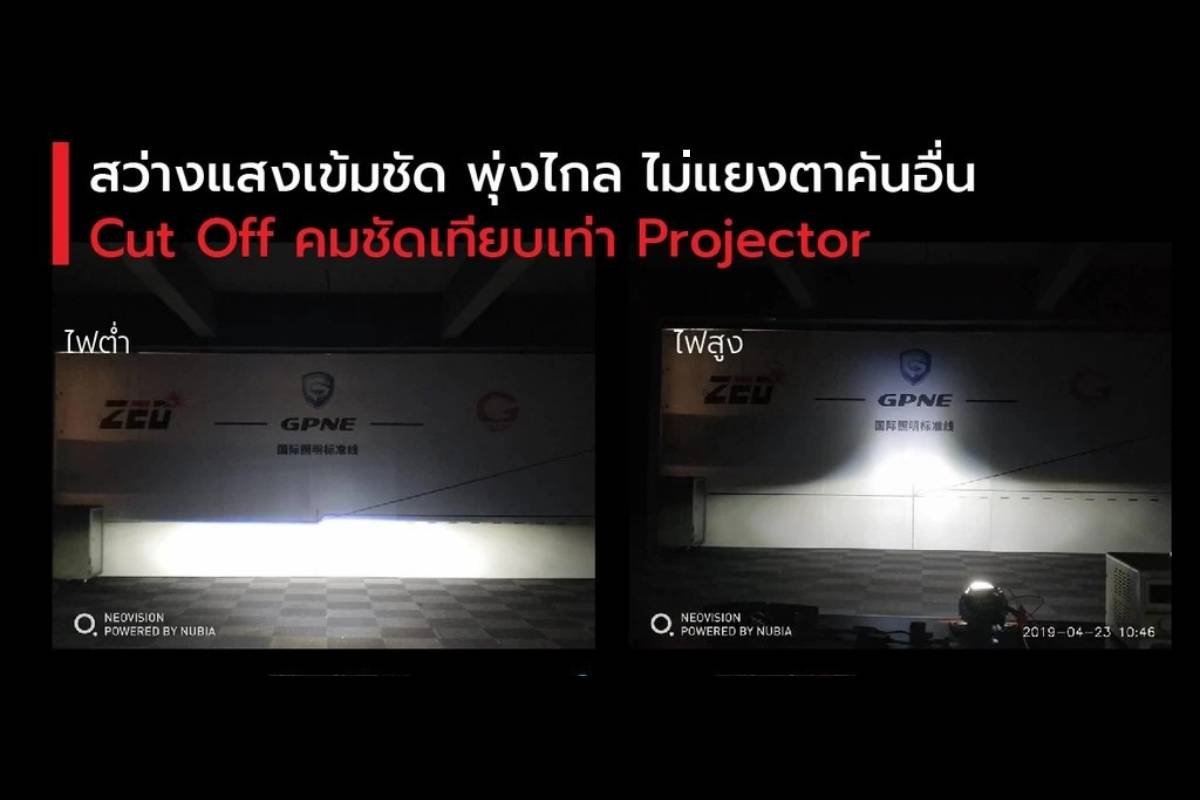 Review H4 bulb (1) Review แสงไฟจากหลอด LED ขั้ว H4 bulb