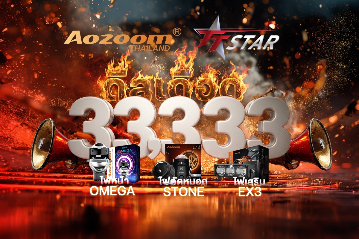 โปรโมชั่นไฟหน้าโปรเจคเตอร์ AOZOOM COMBO SET 2026
