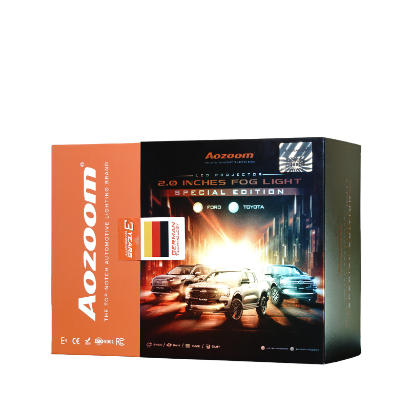 AOZOOM SPECIAL Fog Light | ไฟโปรเจคเตอร์ตัดหมอก Ford และ Toyota 45W-53W 5500K รับประกัน 3 ปี